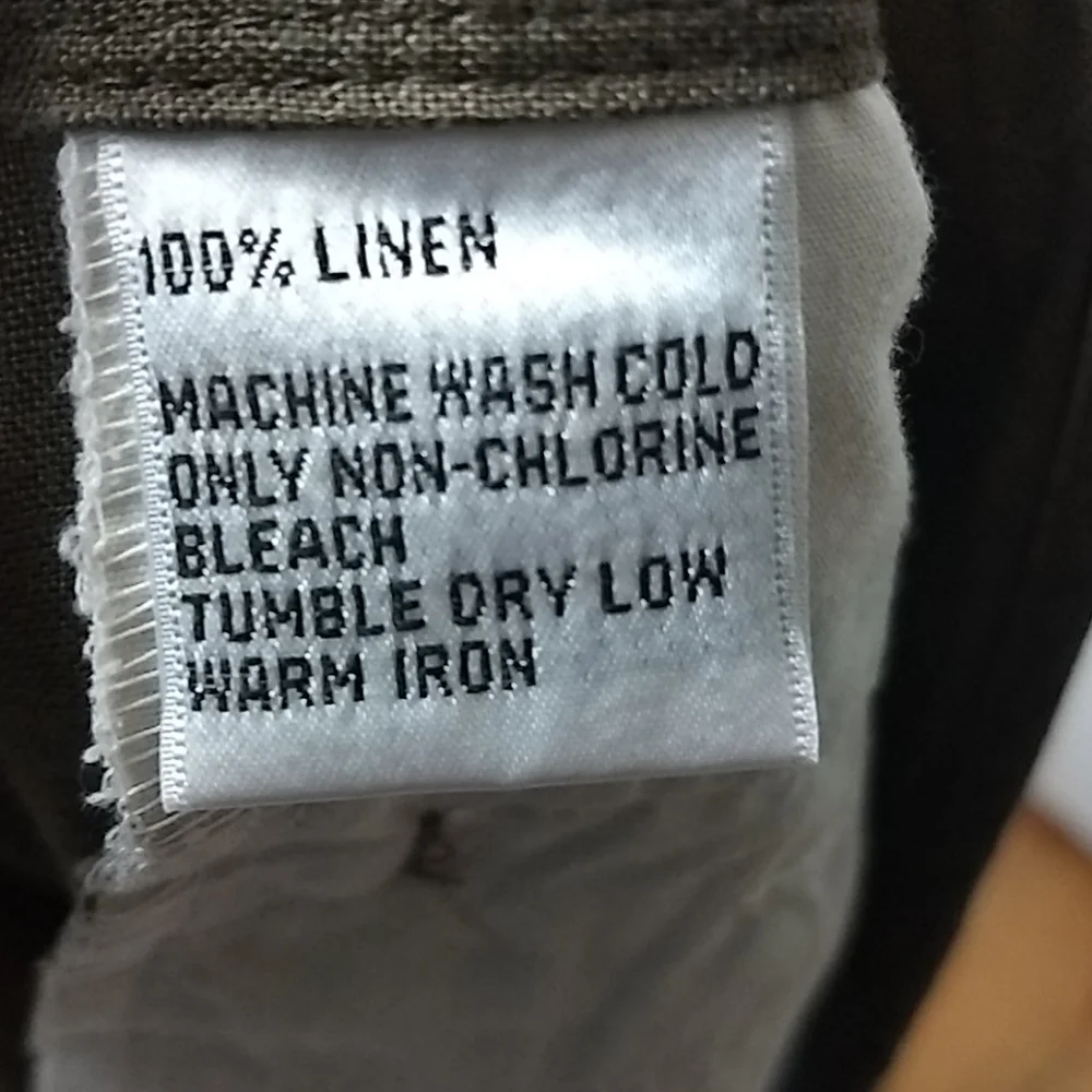 Talbot's Brown Irish Linen Peddle-pusher Pants